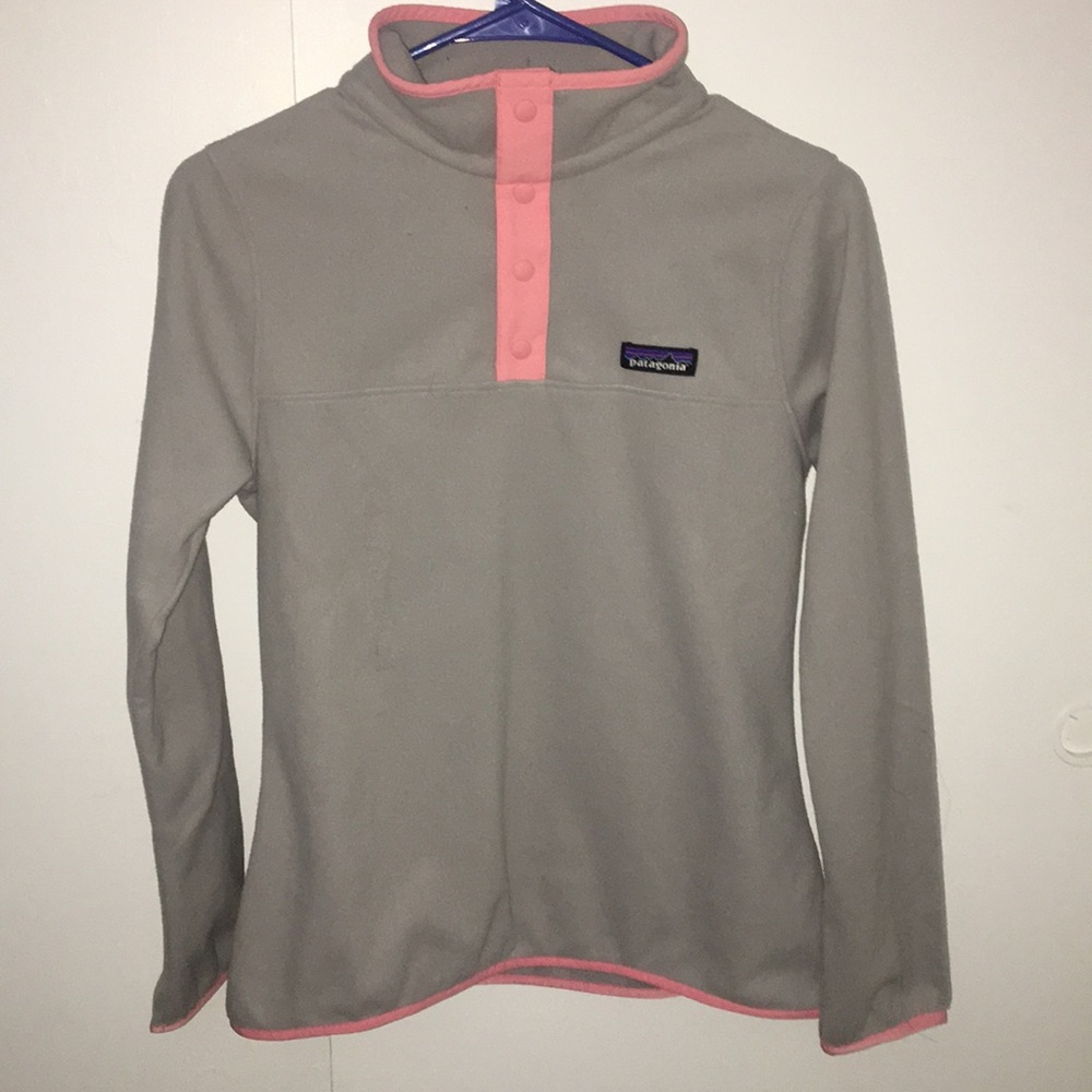 Patagonia fleece button up jacket